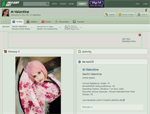 Tablet Screenshot of m-valentine.deviantart.com