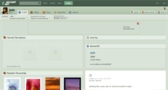 Desktop Screenshot of jade.deviantart.com
