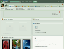 Tablet Screenshot of jade.deviantart.com