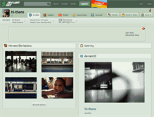 Tablet Screenshot of hi-there.deviantart.com