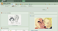 Desktop Screenshot of krillin-x-18-club.deviantart.com