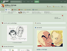 Tablet Screenshot of krillin-x-18-club.deviantart.com