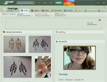 Tablet Screenshot of heartage.deviantart.com