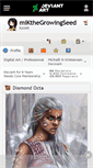 Mobile Screenshot of mikthegrowingseed.deviantart.com
