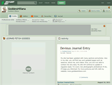 Tablet Screenshot of goddesshiliana.deviantart.com