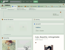 Tablet Screenshot of indebox.deviantart.com