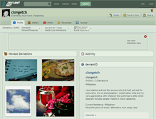Tablet Screenshot of clongetch.deviantart.com