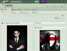 Tablet Screenshot of lydiakitten.deviantart.com
