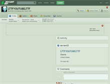 Tablet Screenshot of lttfyoutubelttf.deviantart.com