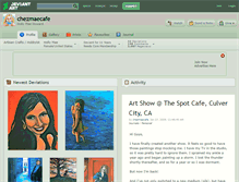 Tablet Screenshot of chezmaecafe.deviantart.com