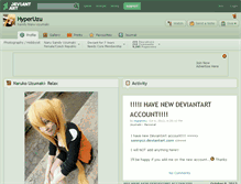 Tablet Screenshot of hyperuzu.deviantart.com