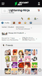 Mobile Screenshot of lightening-ninja.deviantart.com