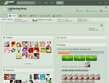 Tablet Screenshot of lightening-ninja.deviantart.com