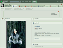 Tablet Screenshot of cycobella.deviantart.com