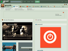 Tablet Screenshot of genoxide.deviantart.com