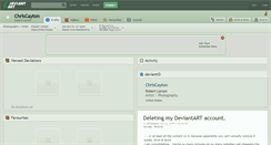 Desktop Screenshot of chriscayton.deviantart.com