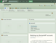 Tablet Screenshot of chriscayton.deviantart.com