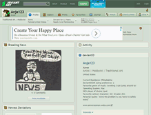 Tablet Screenshot of anja123.deviantart.com
