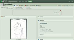 Desktop Screenshot of fatcollegebear.deviantart.com