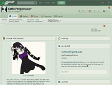 Tablet Screenshot of gothicpenguinluver.deviantart.com