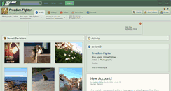 Desktop Screenshot of freedom-fighter.deviantart.com