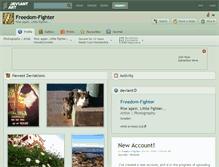 Tablet Screenshot of freedom-fighter.deviantart.com