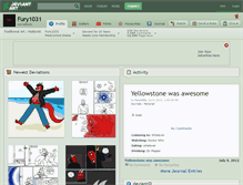 Tablet Screenshot of fury1031.deviantart.com
