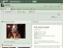 Tablet Screenshot of lein744.deviantart.com