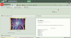 Desktop Screenshot of hashdemon.deviantart.com