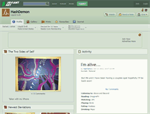 Tablet Screenshot of hashdemon.deviantart.com