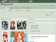 Tablet Screenshot of luke-fon-fabre.deviantart.com