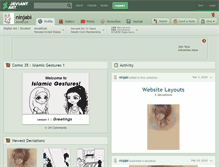 Tablet Screenshot of ninjabi.deviantart.com