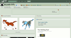 Desktop Screenshot of pack-leader-wolfie.deviantart.com