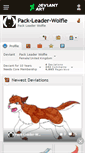 Mobile Screenshot of pack-leader-wolfie.deviantart.com