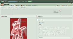 Desktop Screenshot of biometal.deviantart.com