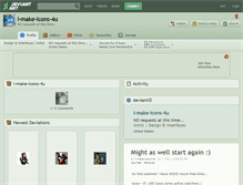 Tablet Screenshot of i-make-icons-4u.deviantart.com