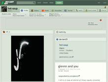 Tablet Screenshot of hot-soup.deviantart.com
