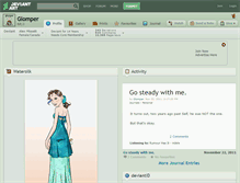 Tablet Screenshot of glomper.deviantart.com