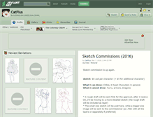 Tablet Screenshot of catplus.deviantart.com