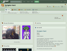 Tablet Screenshot of navigator-nami.deviantart.com