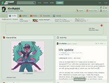 Tablet Screenshot of kiwirabbit.deviantart.com