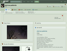 Tablet Screenshot of eternus-patienta.deviantart.com