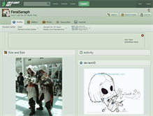 Tablet Screenshot of feralseraph.deviantart.com