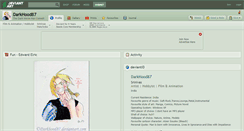 Desktop Screenshot of darkhood87.deviantart.com