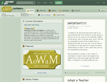 Tablet Screenshot of aowam.deviantart.com