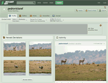 Tablet Screenshot of pedrovictoraf.deviantart.com