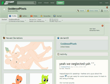 Tablet Screenshot of goddessofpixels.deviantart.com