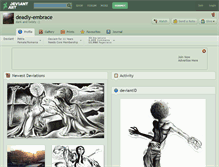 Tablet Screenshot of deadly-embrace.deviantart.com