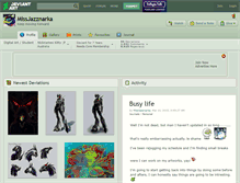 Tablet Screenshot of missjazznarka.deviantart.com