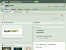 Tablet Screenshot of creativestem.deviantart.com